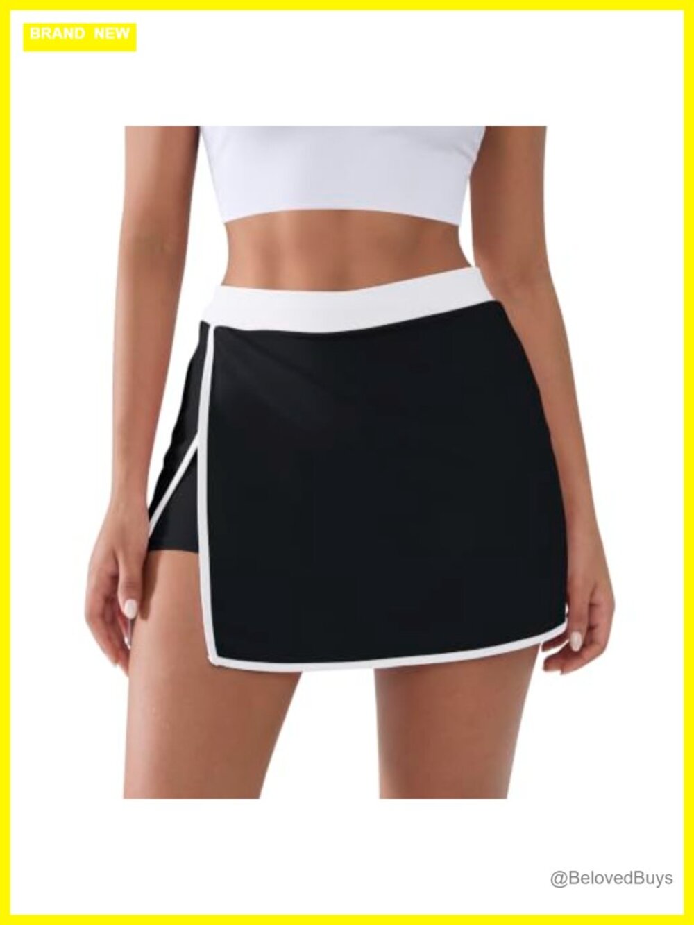Women's High Rise Tennis Skort with Pockets Built-in Shorts